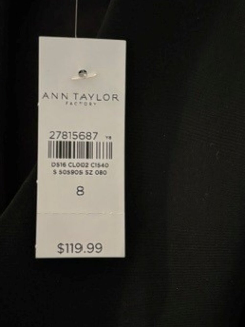 Fully lined sleeveless black dress size 8